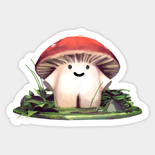 Tiny Mushroom Sticker by jboyano